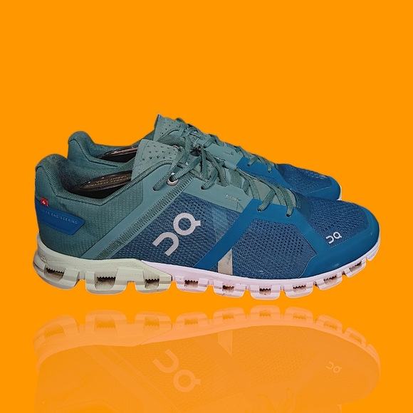 On Cloud Men's Cloudflow Men's Sea Blue Mesh Running  Sneakers Size 8 GUC - Picture 5 of 15